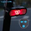 Bicycle Rear Light Cycling Wireless Remote Control Turn Signal Bike Tail Light Type-C Rechargeable Warning Taillight with Horn