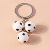 New Resin Mini 3D Soccer Football Keychain Sport Ball Key Ring Pendant for Men Women Car Key Holder Handbag Decor Jewelry Gift