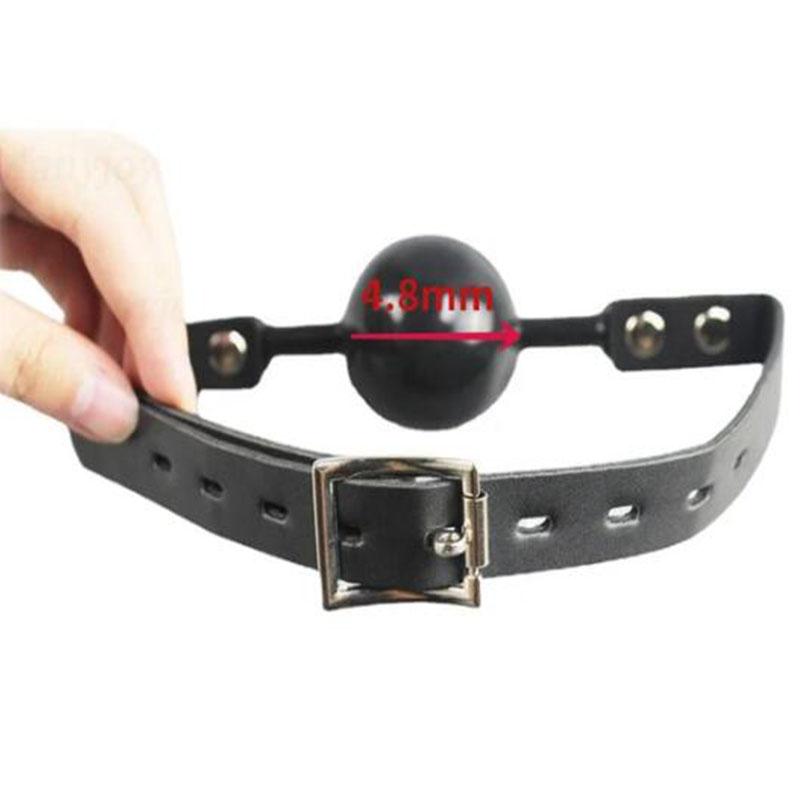 Manyjoy 4.8mm Ball Shape Mouth Gag Bondage Slave Toys Open Mouth Gag Erotic Sex Toys For Woman Couples Adult Sex Games