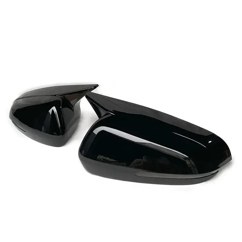 For Hyundai IX25    2024 Car Rearview Side Mirror Cover Wing Cap Exterior Door Housing Shell Trim ABS Carbon / Black
