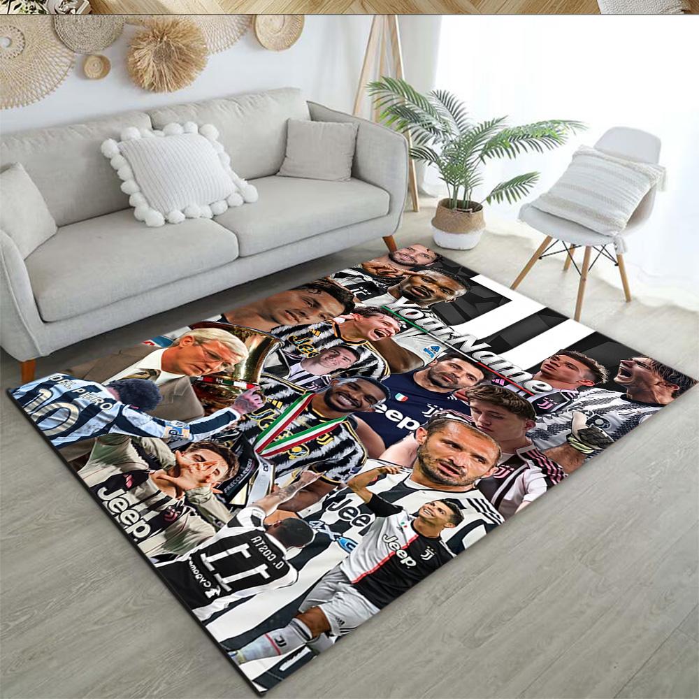Juventus Customize Your Name Carpet Design for Kitchen Hallway Dormitory Playrooms Antislip Carpet Anime Office Decor