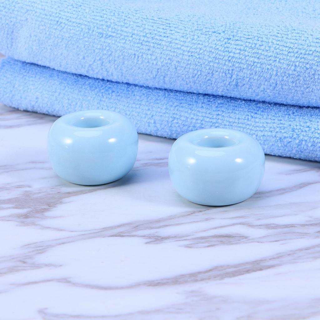3Pcs Ceramic Toothbrush Stand Functional Bathroom Accessory Keeps Brush Dry in Humid Areas Minimalist Decorative Holder