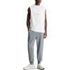 Calvin Klein Logo Print Cuffed Drawstring Knit Sweatpants Men Bottoms Gray J30J322484-PN6