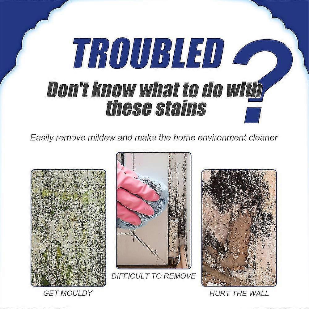 1-3 Pezzi Spray Rimuovi Muffa, Funziona Come Pulitore per Fughe, Spray Rimuovi Muffa - RIpj