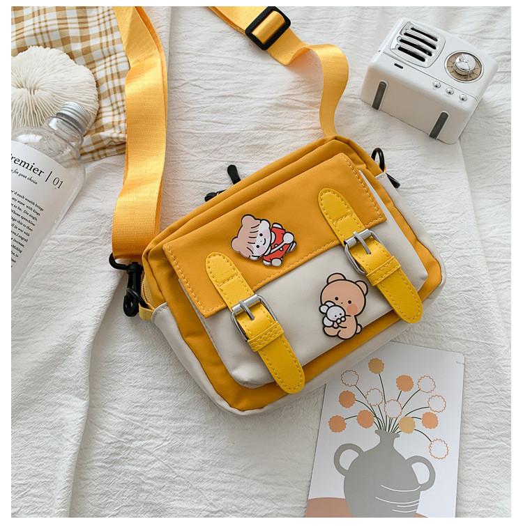 Nylon Fashion Female Crossbody Bag With Zipper Pockets For Daily Casual Use