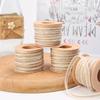 1/3rolls 10m Natural Ribbon - 0.5cm Wide Rustic Craft Ribbon for Gift Wrapping,Christmas Thanksgiving Party Supplies