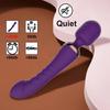 Dobbelmotor Magisk Tryllestav Vibrator 10 Moduser G-punkt Massasjeapparat Oppladbart Litiumbatteri Klitorisstimulator Dildo for Kvinner Anale Plugg Leker for Voksne