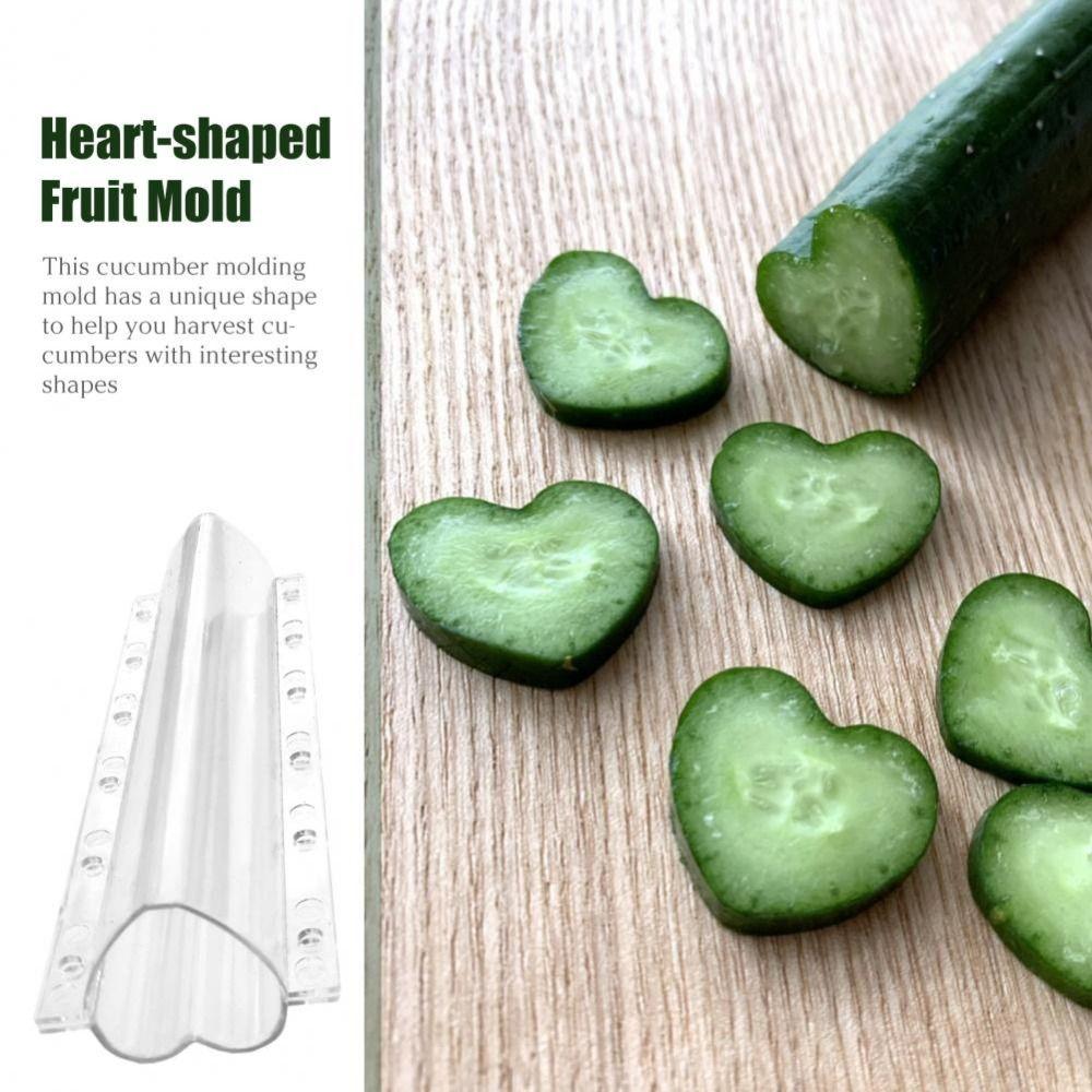 Stampo in Plastica per Coltivazione Cetrioli Forma a Cuore Coperture per Piante Strumento Creativo per Modellare Verdure Agricoltore