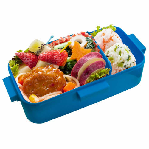 Skater Ag+ Antibacterial Bento Box, 530ml, Retro French Navy, Made in Japan, PFLB6AG-A