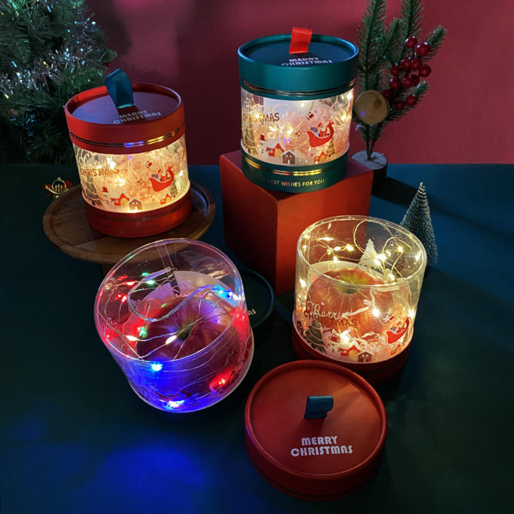 Candy Box Plastic Mousse Cake Christmas Decoration Cute Hug Bucket Dessert For Gift-giving Christmas Party Holiday Celebrations