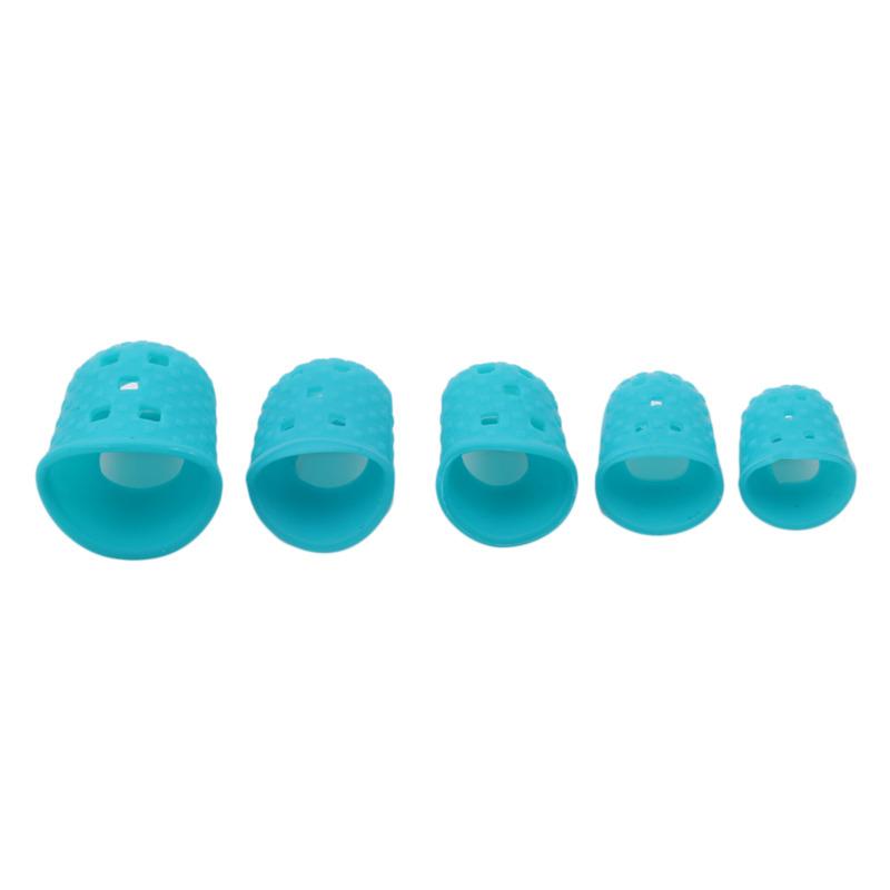 15Pcs Silicone Finger Protector Sleeve Cover Anti-cut Heat Resistant Anti-slip Guitar Finger Picks Fingers Cover