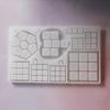 Miniature Grid Mold For Tiny Food Crafts Food Grade Silicone Tray Mold Easy To Use DIY Mini Display Stand Accessories