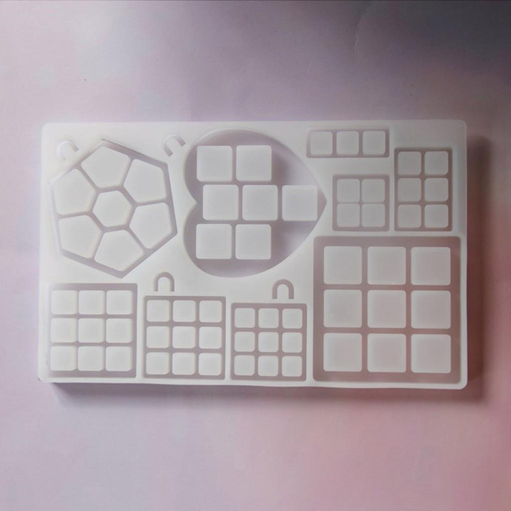 Miniature Grid Mold For Tiny Food Crafts Food Grade Silicone Tray Mold Easy To Use DIY Mini Display Stand Accessories