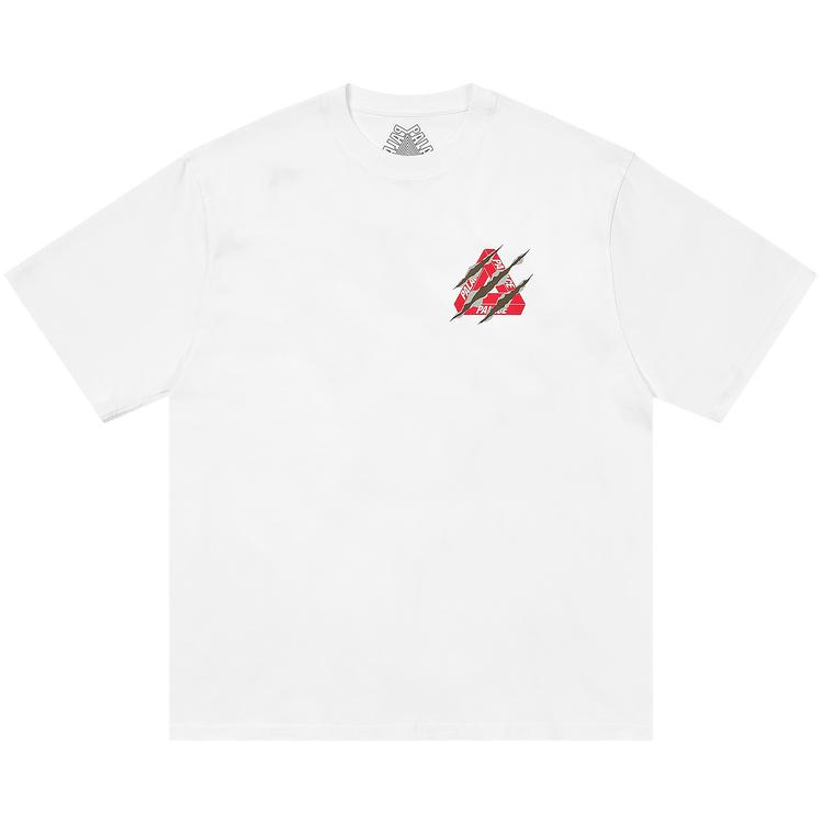 

Palace Рваная футболка Три Белая Унисекс Топы P28TS053 XL