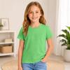 Kids Color Short Sleeve Round Neck T-Shirt for Everyday Casual Wear