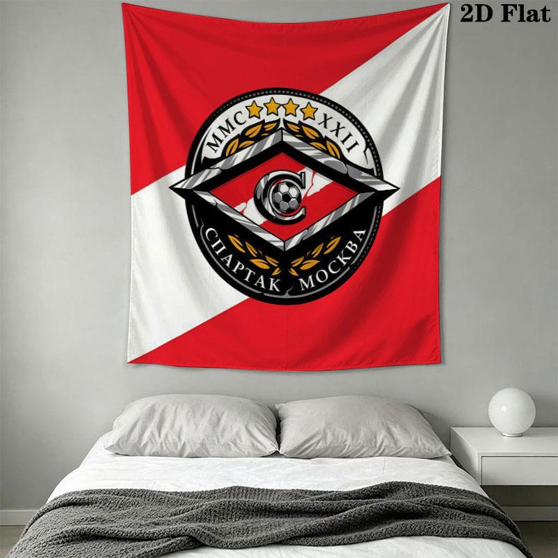 Spartak Moscow Charge Wall Hanging Printed Fabric Blanket Decorative Tapestries for Bedroom Living Room Home Decor