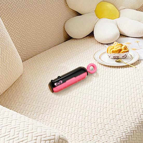 2-in-1 Lint Roller Cat Shape Portable Lint Remover with Hanging Ring Washable Reusable Sticky Roller Fabric Shaver
