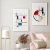 Set of Two Posters Geometry Mondrian