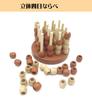 Masanaoya Wooden 3D Puzzle T-Shaped Soma Cube and 3D 4 In a Row T-Shaped Puzzle Set, Brain Training Set of 2