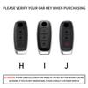 Leather Car Key Case Cover Shell For Nissan Teana Qashqai X-Trail Kicks Tiida Car Remote Key Shell Protecter Keyring Accessories