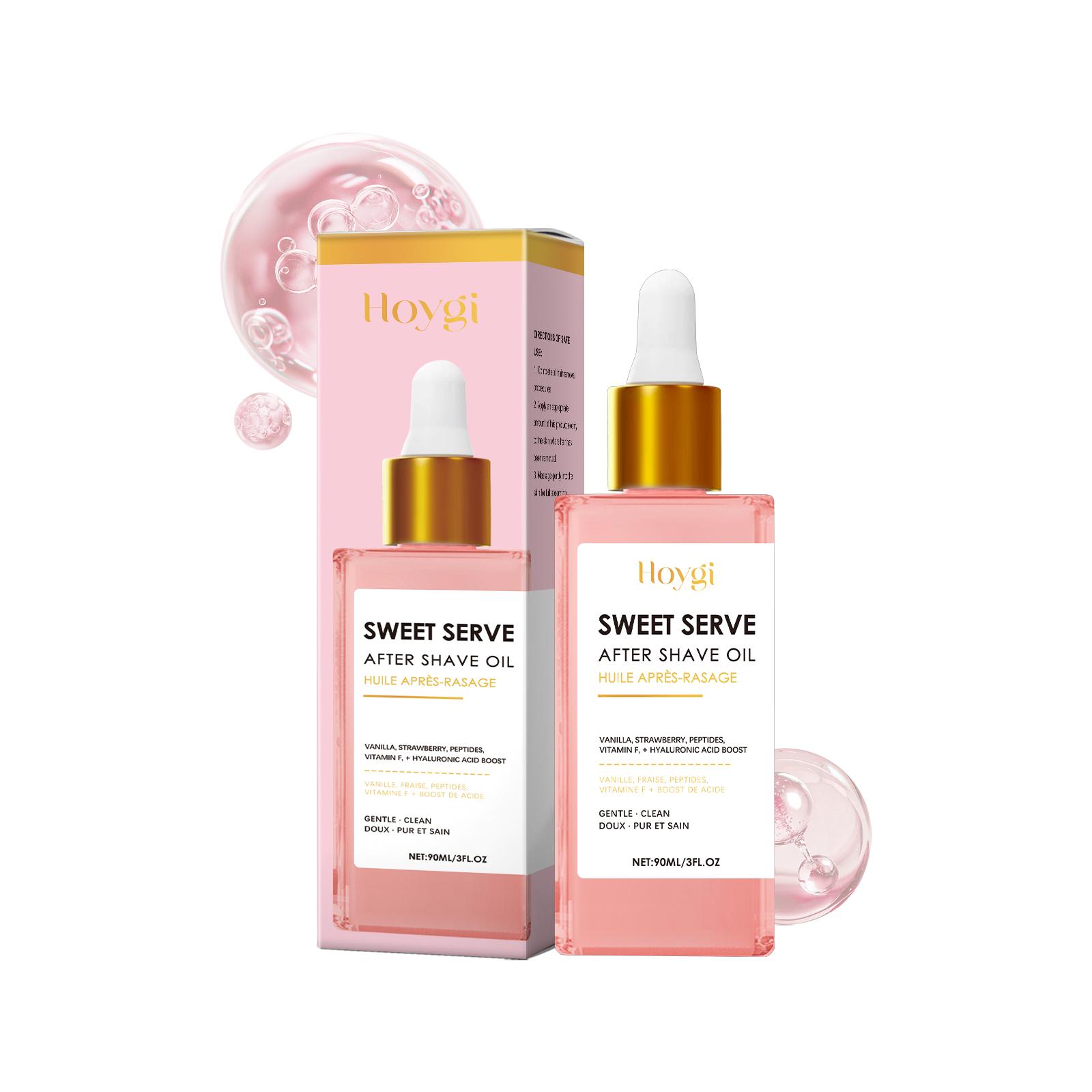Hoygi Aardbei en Vanille Aftershave Olie voor Vrouwen Gladde Hydraterende Huidverzorging Diepe Hydratatie Hyaluronzuur Scheerolie