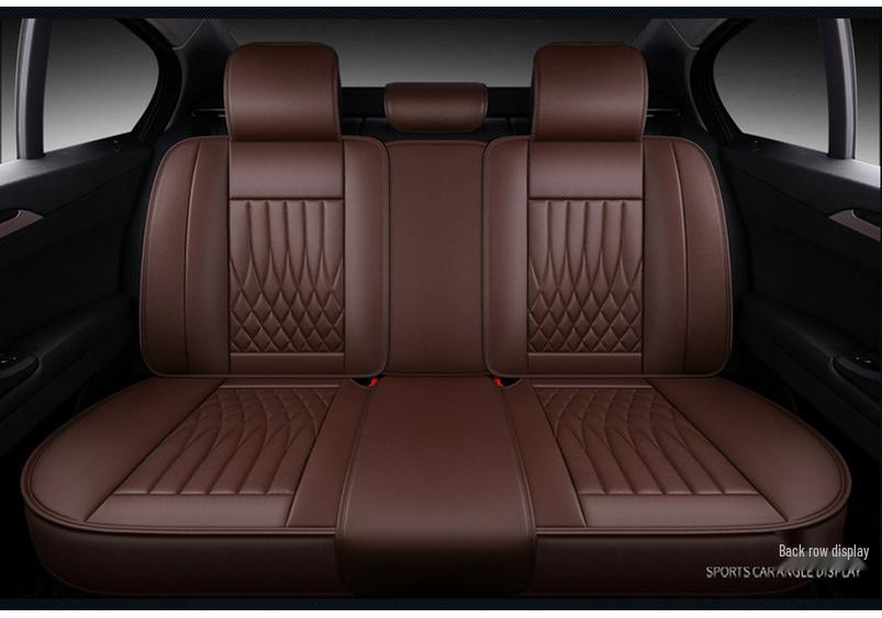 Universal Leather Car Seat Cover Set for Suzuki Tianyu SX4 Hatchback - Full Coverage, Four Seasons Use