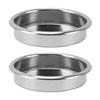 2 Stück 58mm Blindsieb Edelstahl Rückspül-Einsatz Blindsieb-Korb für Kaffeemaschine