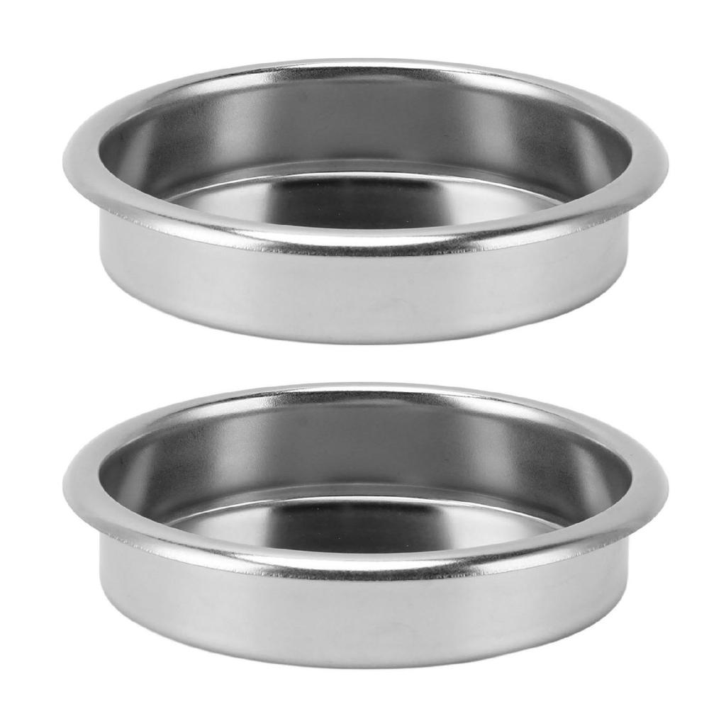 2 Stück 58mm Blindsieb Edelstahl Rückspül-Einsatz Blindsieb-Korb für Kaffeemaschine