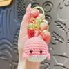 Neuer Kreativer Wollgehäkelter Kleiner Wal Auto Handgemachte Rucksackornamente Paar Niedlicher Taschenanhänger