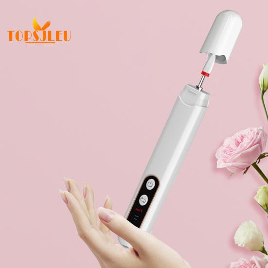 Cordless Electric Nail Drill Kit with 6 Drill Bits - USB Rechargeable, 3 Speeds Adjustable, Nail Sander Tools,Remove Dead Skin, Nail Gel Polish Remove