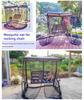 Patented Mosquito Net Outdoor Rocking Chair with Shade - Modern American Design for Garden & Balcony
