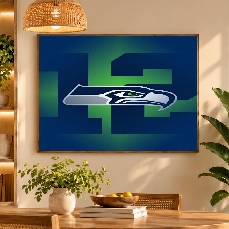 5D Diamond Painting Seattle Seahawks DIY Full Drill Diamond Art Kit Home Decoration