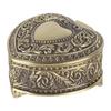 Zinc Alloy Heart Jewelry Box Bronze Ring Earring Box Durable Jewelry Organizer  Dressing Table
