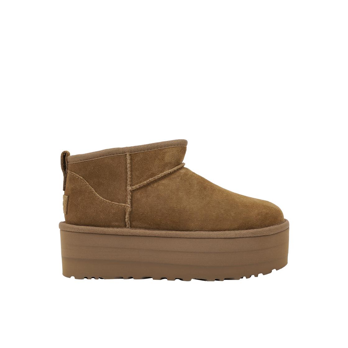 UGG Classic Ultra Mini Platform Boot Каштановые Женские Кроссовки Коричневые 1135092-CHE 39
