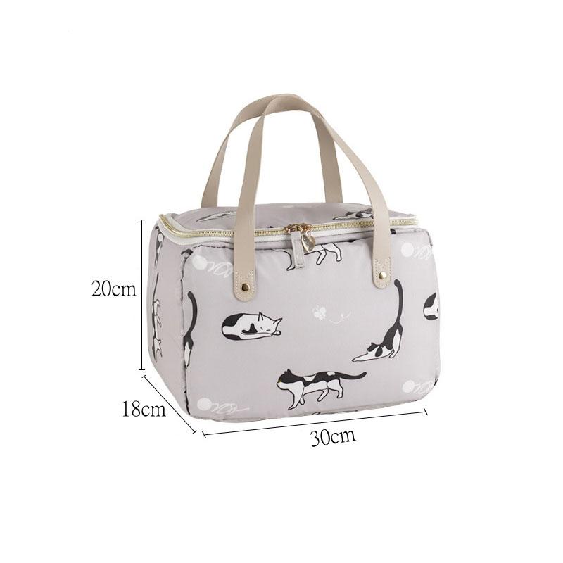 Lunch Bag Handle Insulation Cooler Bag for Women Kid Lunch Box Picnic Travel Portable Food Storage Breakfast Thermal Food Bag