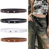 Y2K Punk Rivet Belt Women Adjustable Snap PU Waistband Streetwear Fashion Accessory