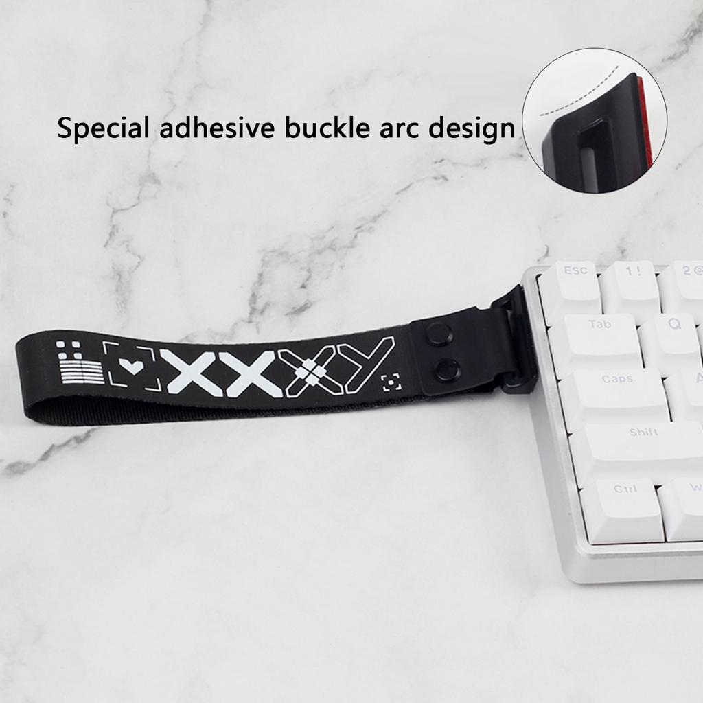 Keyboard Strap With Adhesive Aesthetics Pattern Wooting Fire68 Snap Strap For Mechanical Keyboards Enhanced Aesthetics
