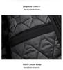 Men's Winter Classic Velvet-Lined Mid-Length Coat with Detachable Hood