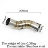 Motorcycle Exhaust Muffler Pipe Connection Z900 SE 2017-2023 Motorcycle Exhaust Middle Link Pipe Connection 51mm Motorcycle Exhaust Muffler Pipe