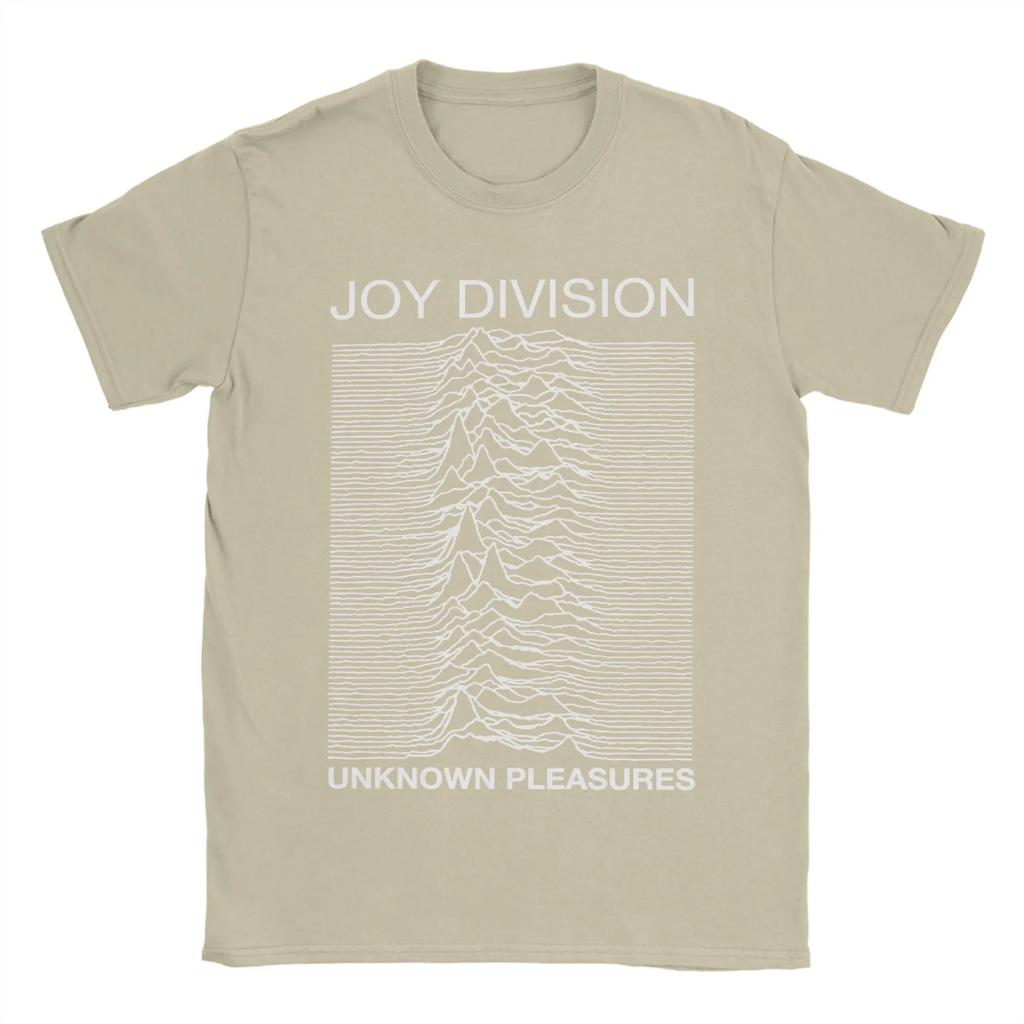 Camiseta Masculina Joy Division Unknown Pleasures 100% Algodão Roupas Novidade Manga Curta Gola Redonda Camisetas Estampadas