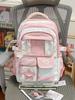 Schoolbag New Fresh and Sweet High-value Backpack Female Dopamine Transparent Pain Bag Japanese Junior High School Students Backpack Female