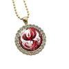 Red Gold Phoenix Nirvana Pendant Necklace Set with Jewelry Is a Gift for Those Who Pursue Transformation and Courage.