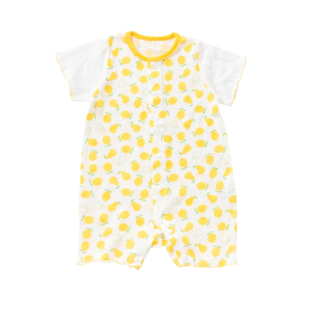 De Jersey Pear X Lemon Shortalls for Discharge Clothes for Boys and Cotton [Cream Coco] Spring/Summer Newborns, Babies, Cool, Girls, Simple, Cute,