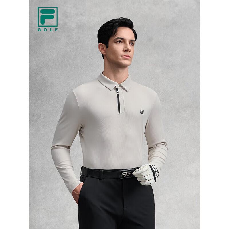 

FILA Men s Knit Long-Sleeve Golf Polo Shirt XL