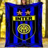 FC Inter Milan Logo Printed Throw Blanket—soft,warm;versatile Blanket for All Seasons—perfect As &air-conditioning Throw,nap Blanket