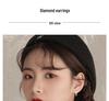 S925 Sterling Silver Diamond Ear Cuffs - 2026 Elegant Japanese Korean Style Simple Hoop Earrings for Women