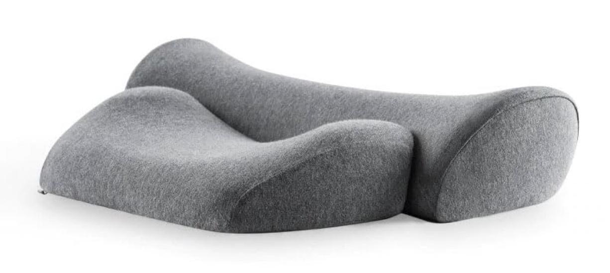 

CALQS Double Pillow (Basic, Light Gray) - Pillow for a good night s sleep. High-resilience bedding. A great Mother s Day or Father s Day gift.