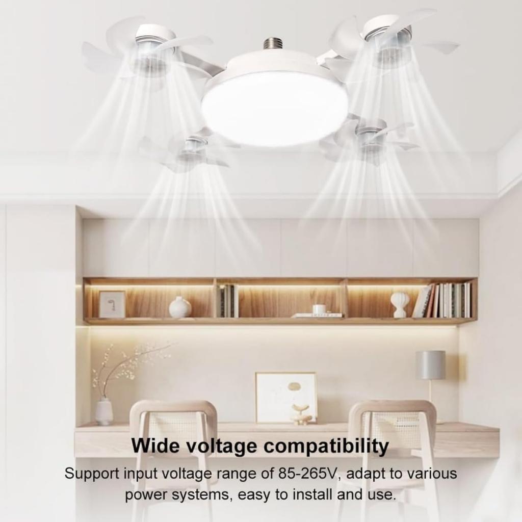 Neues Drohnen-Ventilatorlicht-2 In 1 Hängeventilator mit Fernbedienung, 3-stufig 4/3 Decken-Dimmbares LED-Licht für Schlafzimmer/Wohnzimmer