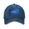 Subnautica Ghost Leviathan Denim Fabric Cap Casual Baseball Caps Adjustable Hat Summer Unisex Baseball Hats