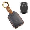 Genuine Leather Car Key Cover for GMC RAM Dodge 4/6 Button Remote Key